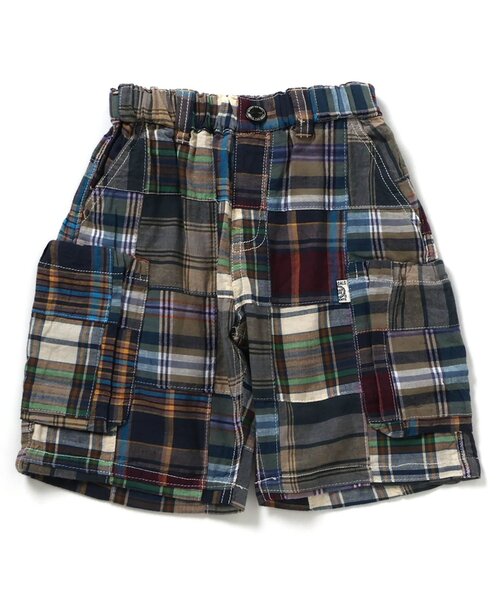 F.O.KIDS（エフオーキッズ）の「パッチワークショーツ（その他パンツ・キッズ・ダークグリーン/イエロー/レインボー・100/90/80/140/130/120/110）」の2枚目の写真