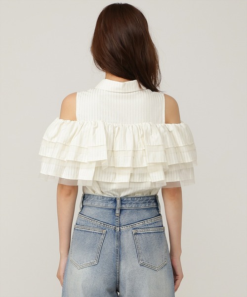 AND COUTURE(アンドクチュール)の「ティアードフリルブラウス(シャツ/ブラウス・レディース・ブラック系その他/ホワイト系その他/ベージュ系その他/ブルー系その他・FREE)」の18枚目の写真