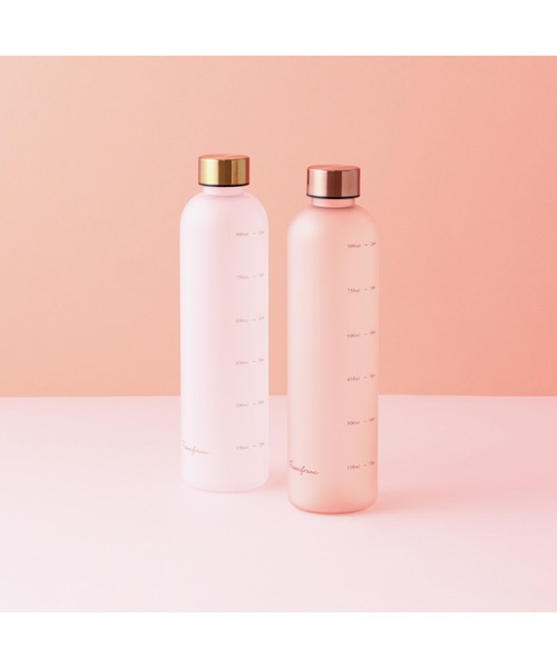 Francfranc(フランフラン)の「1L ウォーターボトル ピンク(食洗器使用可)マイボトル ドリンクボトル 水筒 直飲み メモリ付き タイムマーカー付き(キッチンツール・レディース・ピンク・FREE)」の6枚目の写真