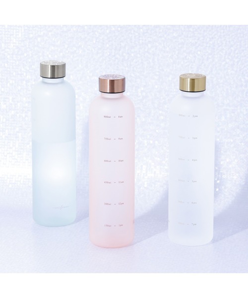 Francfranc(フランフラン)の「1L ウォーターボトル ピンク(食洗器使用可)マイボトル ドリンクボトル 水筒 直飲み メモリ付き タイムマーカー付き(キッチンツール・レディース・ピンク・FREE)」の17枚目の写真
