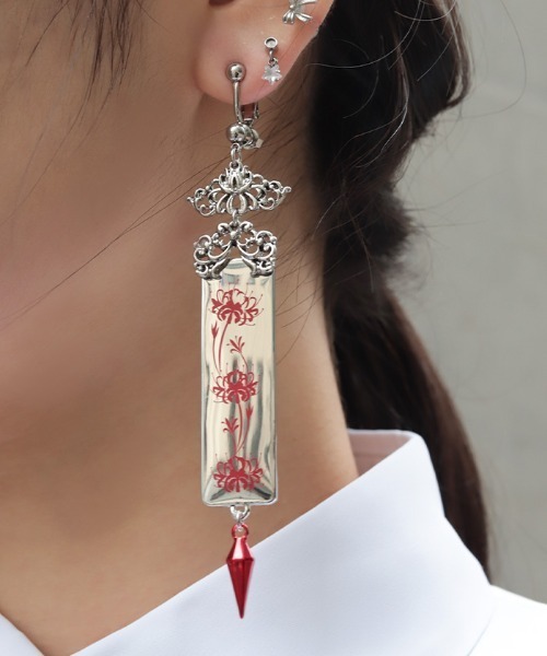 CDL ETERNITY SERIES ピアス(両耳用) 彼岸花2WAYピアス（ピアス（両耳用））｜REZEN（リゼン）の