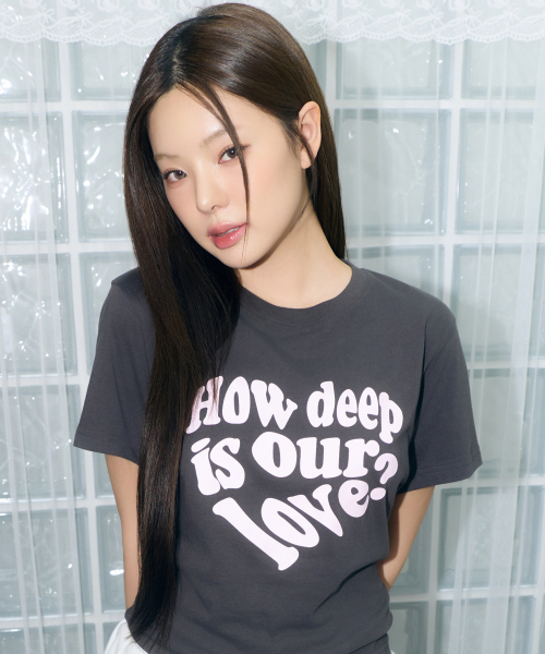LUVISTRUE(ラヴイズトゥルー)の「DN LUV TEE(CHARCOAL)(Tシャツ/カットソー・レディース・その他・FREE)」の1枚目の写真