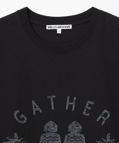 Millo Archive（ミロ アーカイブ）の「ゲザー フレーム Tシャツ [ブラック]（Tシャツ/カットソー・メンズ・その他・MEDIUM/LARGE/X-LARGE）」の2枚目の写真