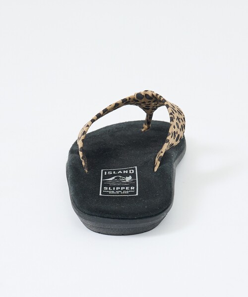 ISLAND SLIPPER(アイランドスリッパ)の「【ISLAND SLIPPER / アイランドスリッパ】LEOPARD SANDAL /レオパードサンダル /スエードレザーサンダル /ユニセックス(サンダル・メンズ・ブラック・10/9/8)」の3枚目の写真