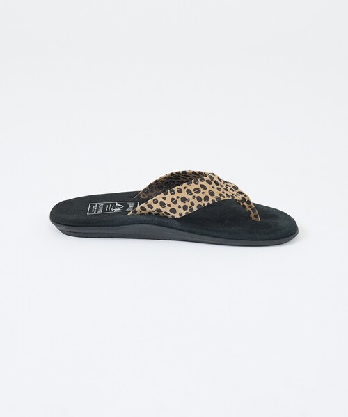 ISLAND SLIPPER(アイランドスリッパ)の「【ISLAND SLIPPER / アイランドスリッパ】LEOPARD SANDAL /レオパードサンダル /スエードレザーサンダル /ユニセックス(サンダル・メンズ・ブラック・10/9/8)」の4枚目の写真