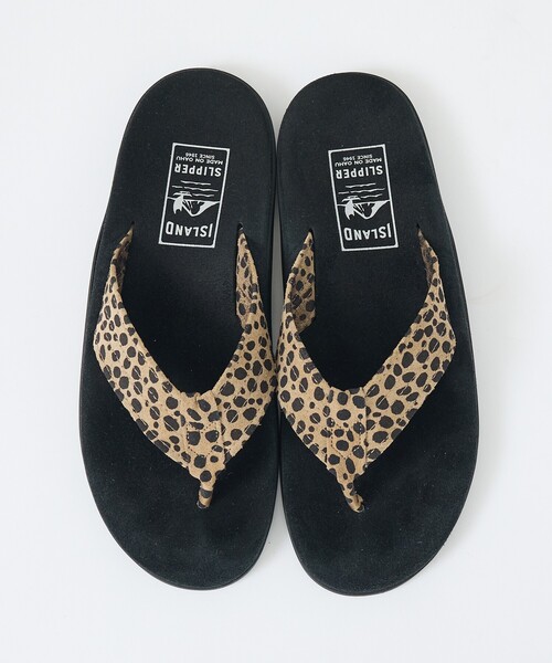 ISLAND SLIPPER(アイランドスリッパ)の「【ISLAND SLIPPER / アイランドスリッパ】LEOPARD SANDAL /レオパードサンダル /スエードレザーサンダル /ユニセックス(サンダル・メンズ・ブラック・10/9/8)」の6枚目の写真