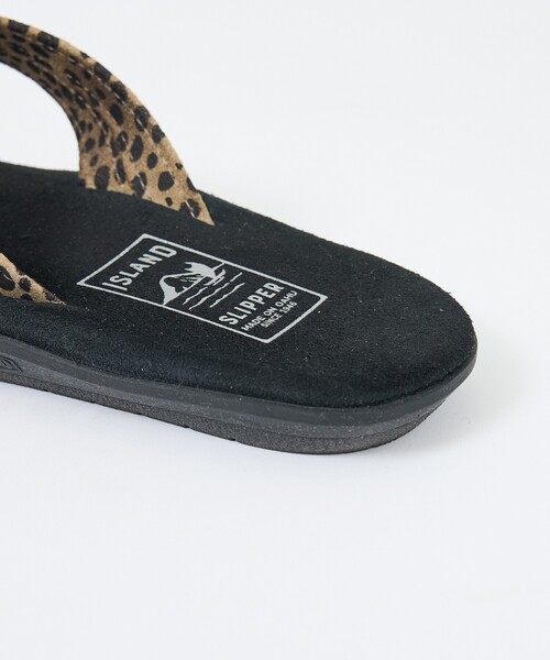 ISLAND SLIPPER(アイランドスリッパ)の「【ISLAND SLIPPER / アイランドスリッパ】LEOPARD SANDAL /レオパードサンダル /スエードレザーサンダル /ユニセックス(サンダル・メンズ・ブラック・10/9/8)」の8枚目の写真