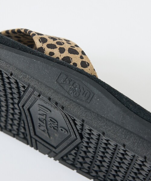 ISLAND SLIPPER(アイランドスリッパ)の「【ISLAND SLIPPER / アイランドスリッパ】LEOPARD SANDAL /レオパードサンダル /スエードレザーサンダル /ユニセックス(サンダル・メンズ・ブラック・10/9/8)」の10枚目の写真