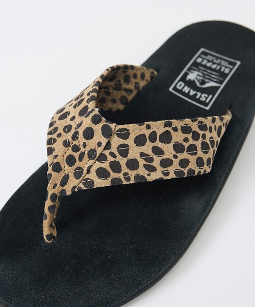 ISLAND SLIPPER(アイランドスリッパ)の「【ISLAND SLIPPER / アイランドスリッパ】LEOPARD SANDAL /レオパードサンダル /スエードレザーサンダル /ユニセックス(サンダル・メンズ・ブラック・10/9/8)」の12枚目の写真