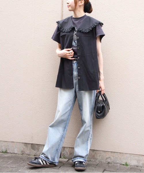 THE SHINZONE(ザ シンゾーン)の「THE SHINZONE/シンゾーン スリーブレス レースブラウス SLEEVELESS LACE BLOUSE 26MMSBL11(シャツ/ブラウス・レディース・ブラック/ブルー・36)」の9枚目の写真