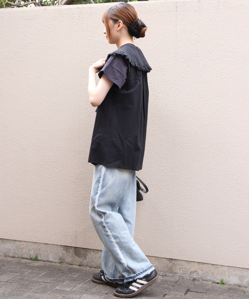 THE SHINZONE(ザ シンゾーン)の「THE SHINZONE/シンゾーン スリーブレス レースブラウス SLEEVELESS LACE BLOUSE 26MMSBL11(シャツ/ブラウス・レディース・ブラック/ブルー・36)」の10枚目の写真