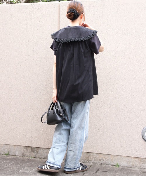 THE SHINZONE(ザ シンゾーン)の「THE SHINZONE/シンゾーン スリーブレス レースブラウス SLEEVELESS LACE BLOUSE 26MMSBL11(シャツ/ブラウス・レディース・ブラック/ブルー・36)」の11枚目の写真