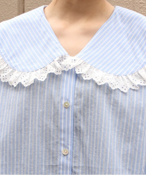 THE SHINZONE(ザ シンゾーン)の「THE SHINZONE/シンゾーン スリーブレス レースブラウス SLEEVELESS LACE BLOUSE 26MMSBL11(シャツ/ブラウス・レディース・ブラック/ブルー・36)」の12枚目の写真