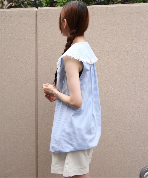 THE SHINZONE(ザ シンゾーン)の「THE SHINZONE/シンゾーン スリーブレス レースブラウス SLEEVELESS LACE BLOUSE 26MMSBL11(シャツ/ブラウス・レディース・ブラック/ブルー・36)」の15枚目の写真
