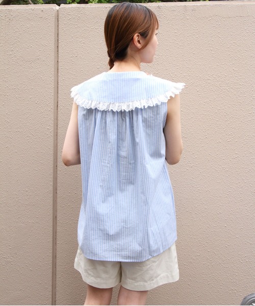 THE SHINZONE(ザ シンゾーン)の「THE SHINZONE/シンゾーン スリーブレス レースブラウス SLEEVELESS LACE BLOUSE 26MMSBL11(シャツ/ブラウス・レディース・ブラック/ブルー・36)」の16枚目の写真