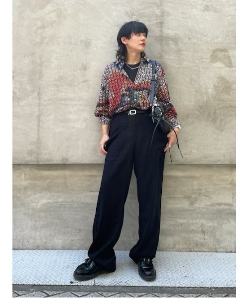 Desigual(デシグアル)の「マルチカラー 総刺繍 幾何学 長袖シャツ【2026秋冬新作】(シャツ/ブラウス・メンズ・ブルー・M/L/S)」の1枚目の写真