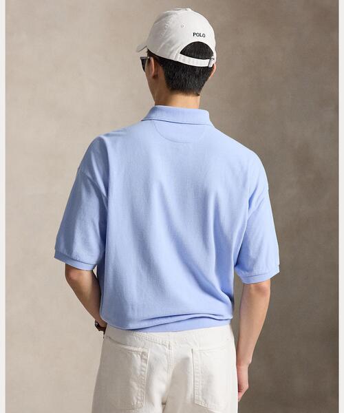 POLO RALPH LAUREN(ポロ ラルフ ローレン)の「リラックス フィット メッシュ ポロシャツ(ポロシャツ・メンズ・ブルー・L/M/S/XS/XL)」の4枚目の写真
