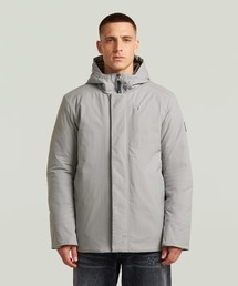 G-STAR | Clean Vodan Padded Hooded Jacket/ミリタリーディテール撥水中綿フーデッドジャケット(ダウンジャケット/コート)