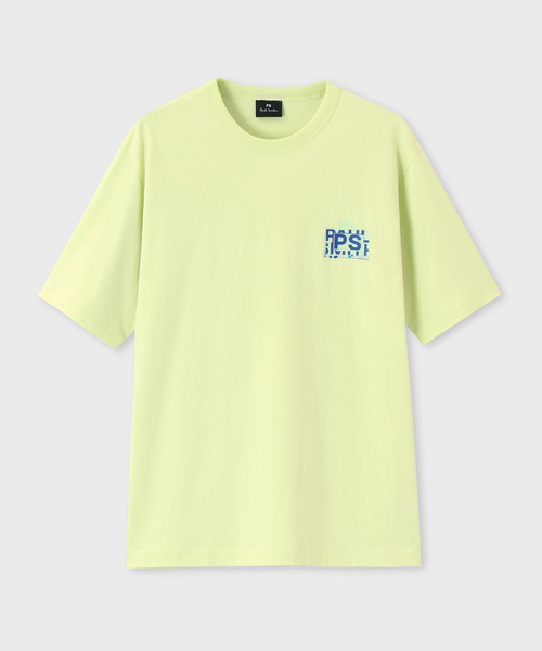 PS Paul Smith(ピーエスポールスミス)の「"Digital Noise" 半袖Tシャツ / 262551 220X(Tシャツ/カットソー・メンズ・ライトイエロー・X-LARGE/LARGE/MEDIUM)」の1枚目の写真