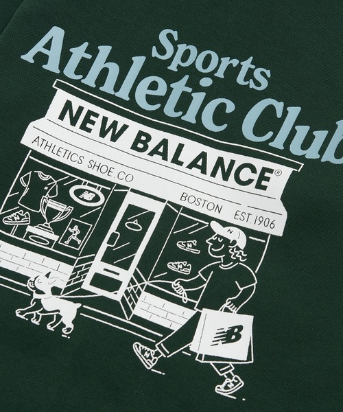 NEW BALANCE(ニューバランス)の「スポーツクラブグラフィックフルジップ(パーカー・キッズ・ダークグリーン・145/135/130/120)」の3枚目の写真