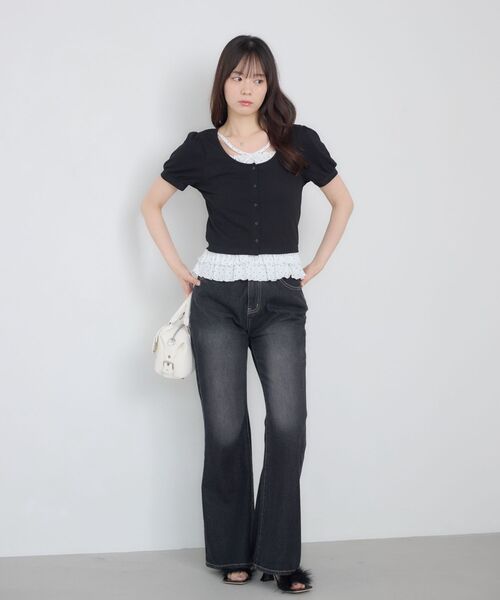 ems excite(エムズエキサイト)の「裾フリルレイヤード風CT(Tシャツ/カットソー・レディース・ブラック系その他4/ピンク系その他/ライトグレー・FREE)」の22枚目の写真