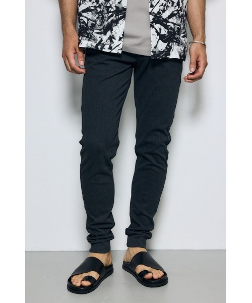 AZUL by moussy(アズールバイマウジー)の「【リピート率No.1】EASY ACTION SLIM JOGGER 2ND イージーアクションスリムジョガー(スウェットパンツ・メンズ・ブラック/杢グレー/チャコールグレー・X-LARGE/LARGE/MEDIUM/SMALL/X-SMALL)」の3枚目の写真