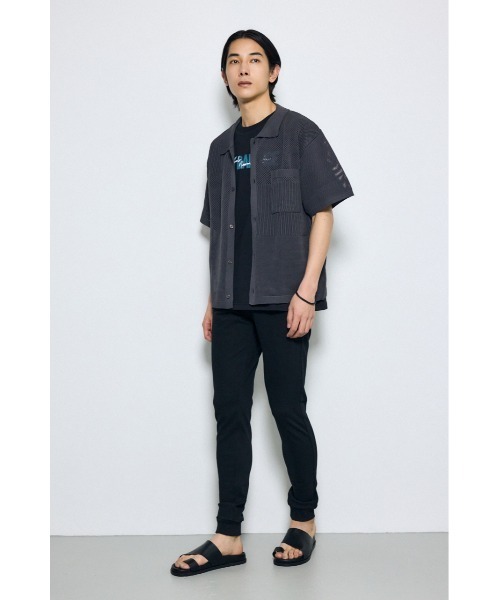 AZUL by moussy(アズールバイマウジー)の「【リピート率No.1】EASY ACTION SLIM JOGGER 2ND イージーアクションスリムジョガー(スウェットパンツ・メンズ・ブラック/杢グレー/チャコールグレー・X-LARGE/LARGE/MEDIUM/SMALL/X-SMALL)」の5枚目の写真