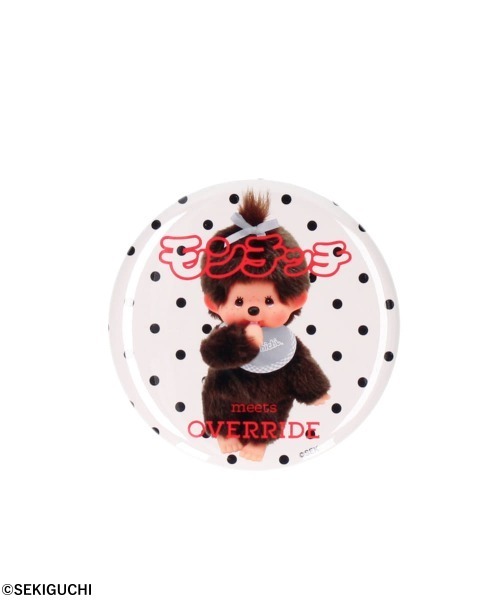 OVERRIDE(オーバーライド)の「OVERRIDE x Monchhichi BADGE 57mm / オーバーライド(バッジ・レディース・ピンク/ブルー/ホワイト・MEDIUM)」の1枚目の写真