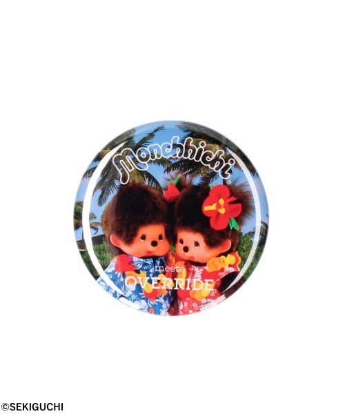 OVERRIDE(オーバーライド)の「OVERRIDE x Monchhichi BADGE 57mm / オーバーライド(バッジ・レディース・ピンク/ブルー/ホワイト・MEDIUM)」の2枚目の写真