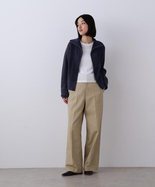 YLEVE（イレーヴ）の「YLEVE / TETRON COTTON SLUB YARN JERSEY T-SHIRT（Tシャツ/カットソー・レディース・グレー/ホワイト/ブルー・1）」の6枚目の写真