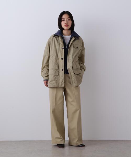 YLEVE（イレーヴ）の「YLEVE / TETRON COTTON SLUB YARN JERSEY T-SHIRT（Tシャツ/カットソー・レディース・グレー/ホワイト/ブルー・1）」の7枚目の写真