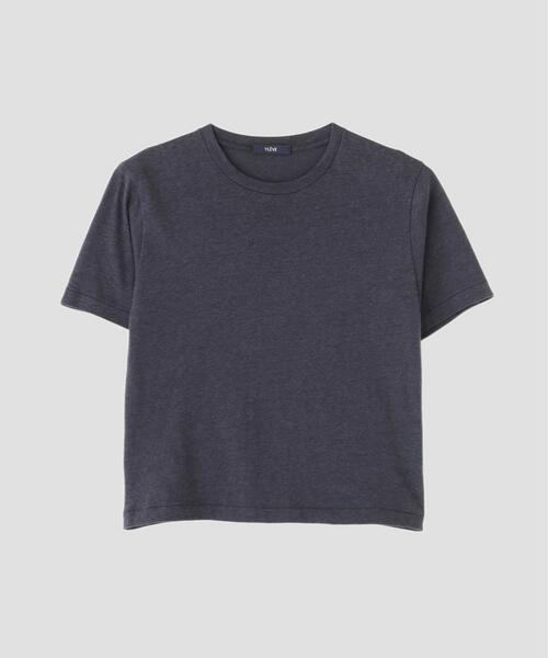 YLEVE（イレーヴ）の「YLEVE / TETRON COTTON SLUB YARN JERSEY T-SHIRT（Tシャツ/カットソー・レディース・グレー/ホワイト/ブルー・1）」の16枚目の写真
