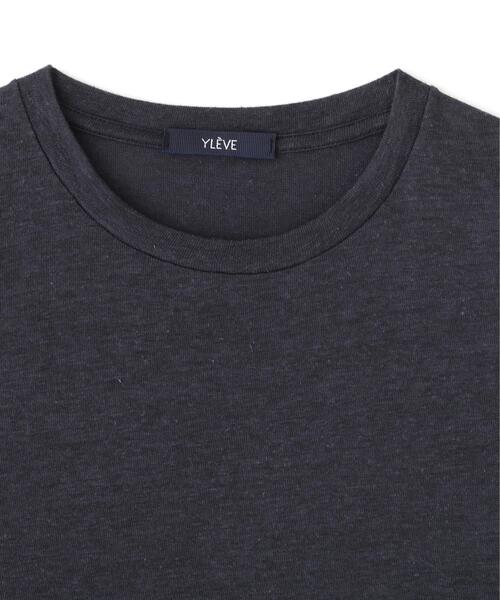YLEVE（イレーヴ）の「YLEVE / TETRON COTTON SLUB YARN JERSEY T-SHIRT（Tシャツ/カットソー・レディース・グレー/ホワイト/ブルー・1）」の17枚目の写真