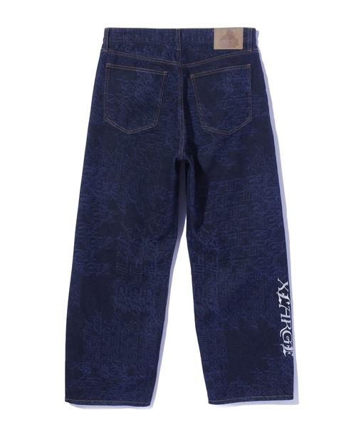 XLARGE（エクストララージ）の「EMB DENIM PANTS（デニムパンツ・メンズ・ライトインディゴブルー/インディゴブルー/ブラック・32inch/30inch/36inch/34inch）」の2枚目の写真