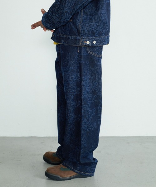 XLARGE（エクストララージ）の「EMB DENIM PANTS（デニムパンツ・メンズ・ライトインディゴブルー/インディゴブルー/ブラック・32inch/30inch/36inch/34inch）」の6枚目の写真