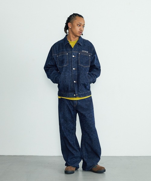 XLARGE（エクストララージ）の「EMB DENIM PANTS（デニムパンツ・メンズ・ライトインディゴブルー/インディゴブルー/ブラック・32inch/30inch/36inch/34inch）」の8枚目の写真