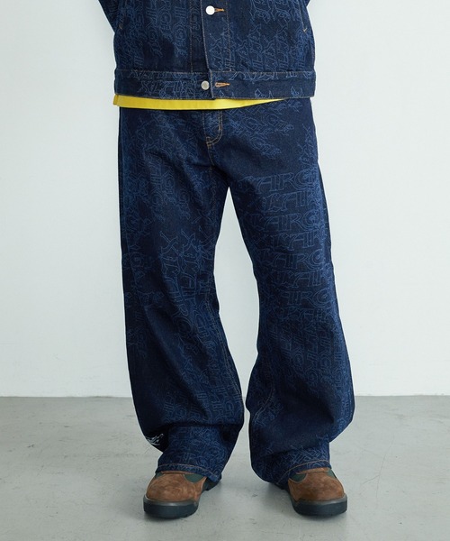 XLARGE（エクストララージ）の「EMB DENIM PANTS（デニムパンツ・メンズ・ライトインディゴブルー/インディゴブルー/ブラック・32inch/30inch/36inch/34inch）」の5枚目の写真