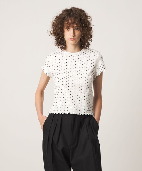 PETIT BATEAU(プチバトー)の「【別注】<PETIT BATEAU for 6>メローロック Tシャツ(Tシャツ/カットソー・レディース・ブラック/ライトピンク/ホワイト・FREE)」の4枚目の写真