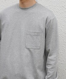SHIPS any:〈接触冷感/UVカット〉ソフト スムース リラックス ポケット Tシャツ◇