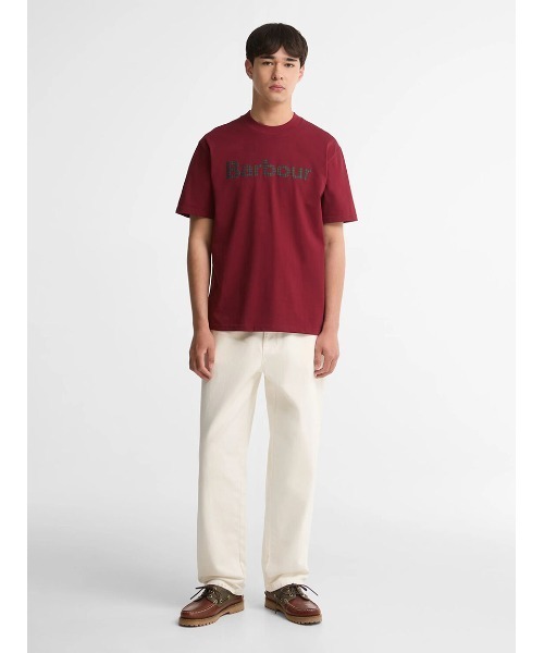 Barbour(バブアー)の「タータン ロゴ グラフィック オーバーサイズ Tシャツ(Tシャツ/カットソー・メンズ・ネイビー/イエロー/レッド/グリーン・40/36/38/42)」の13枚目の写真