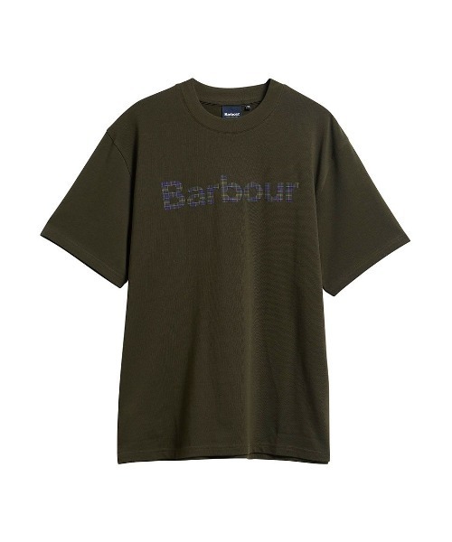 Barbour(バブアー)の「タータン ロゴ グラフィック オーバーサイズ Tシャツ(Tシャツ/カットソー・メンズ・ネイビー/イエロー/レッド/グリーン・40/36/38/42)」の6枚目の写真