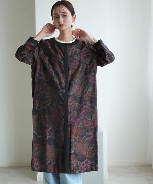 utatane(ウタタネ)の「着物リメイク maison utatane アウター 宵の秘め華(その他アウター・レディース・ブラック・FREE)」の9枚目の写真