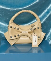 【GRAIN/グレイン】スタッズリボン2WAYミニバッグ