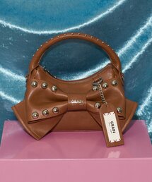 【GRAIN/グレイン】スタッズリボン2WAYミニバッグ