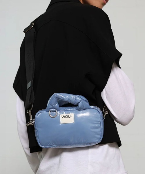 WOUF(ウーフ)の「【WOUF / ウーフ】ミニショルダーバッグ(ショルダーバッグ・レディース・ブラック系その他/ロイヤルブルー/スカイブルー・ONE SIZE)」の1枚目の写真