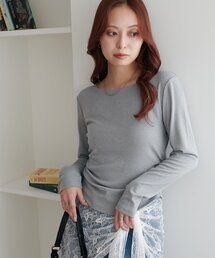 【WEB限定】サイドギャザーロングスリーブ