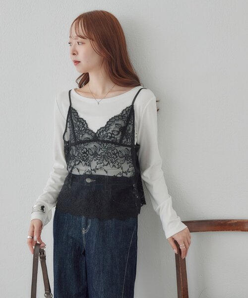 DISCOAT(ディスコート)の「【WEB限定】サイドギャザーロングスリーブ(Tシャツ/カットソー・レディース・ホワイト/グレー/ブラック・FREE)」の16枚目の写真