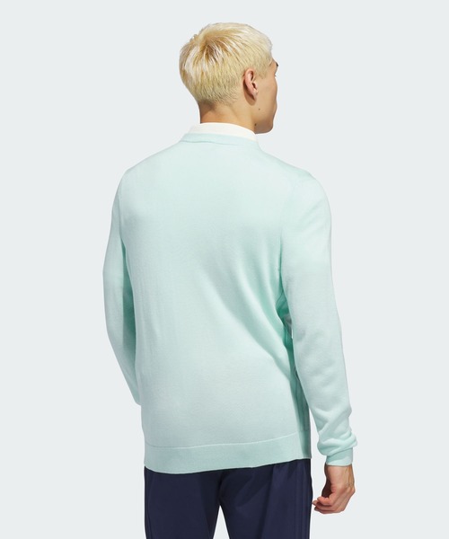 adidas(アディダス)の「オリジナルス カシミヤ ブレンド セーター【adidas Golf/アディダスゴルフ】(スウェット・メンズ・グリーン・XX-LARGE/3XL/LARGE/MEDIUM/SMALL/X-LARGE)」の2枚目の写真