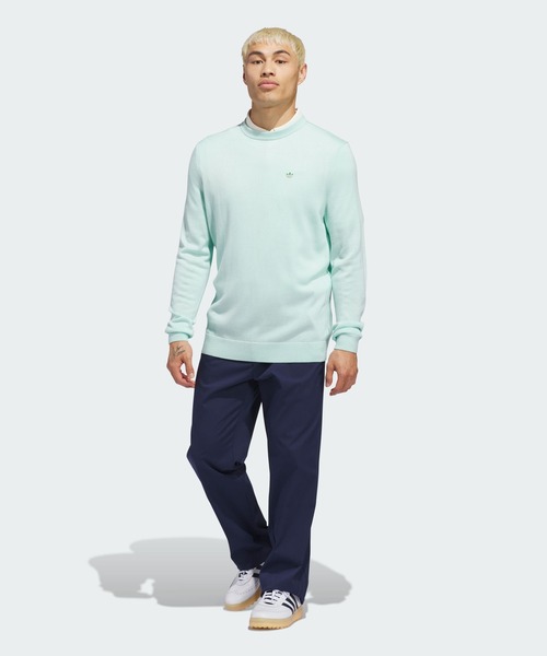 adidas(アディダス)の「オリジナルス カシミヤ ブレンド セーター【adidas Golf/アディダスゴルフ】(スウェット・メンズ・グリーン・XX-LARGE/3XL/LARGE/MEDIUM/SMALL/X-LARGE)」の3枚目の写真