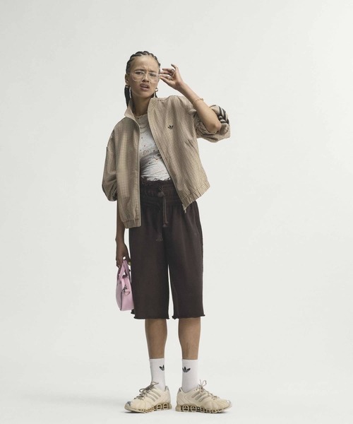adidas(アディダス)の「チェック トラックトップ / ジャージ / トラックジャケット / アディダスオリジナルス adidas Originals(ジャージ・レディース・ベージュ・3XL/XX-LARGE/X-LARGE/LARGE/MEDIUM/SMALL)」の7枚目の写真